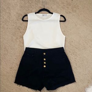 Zara Basic White Crop